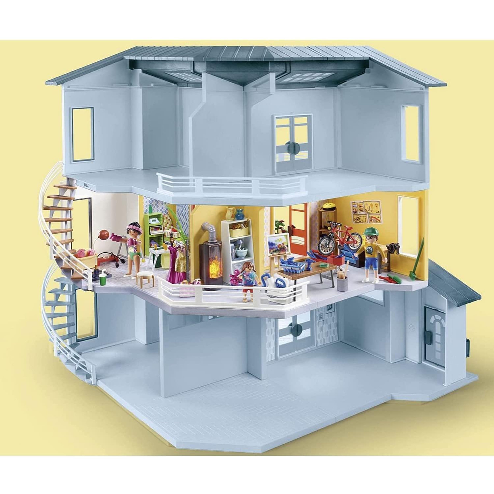 Voir la diapositive 4 : PLAYMOBIL City Life Etage supplémentaire aménagé pour Maison Moderne