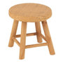 Voir la diapositive 1 : Paris Prix Tabouret Rond Cannage en Rotin  Malinda  29cm Naturel