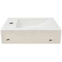 Voir la diapositive 5 : VIDAXL Vasque + trou de robinet Ceramique Blanc 46 x 25,5 x 12 cm