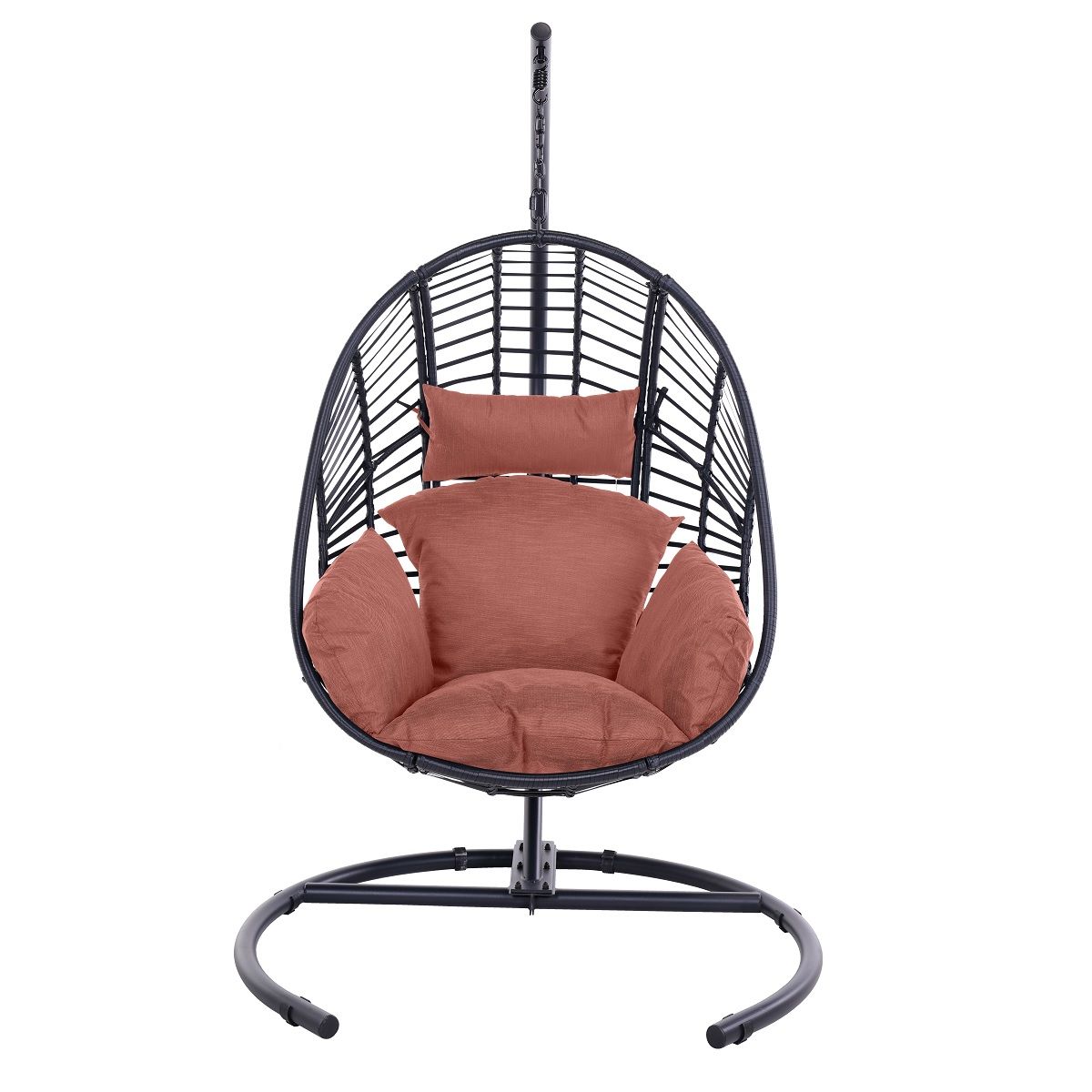 GARDENSTAR Fauteuil &OElig;uf suspendu acier terracotta QUITO