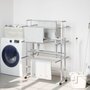 Voir la diapositive 1 : VIDAXL Sechoir a linge avec roues 89x64x129 cm aluminium