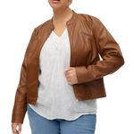 Vero Moda Veste  Similicuir  Femme Vero Moda Favodona Coated. Coloris disponibles : Marron