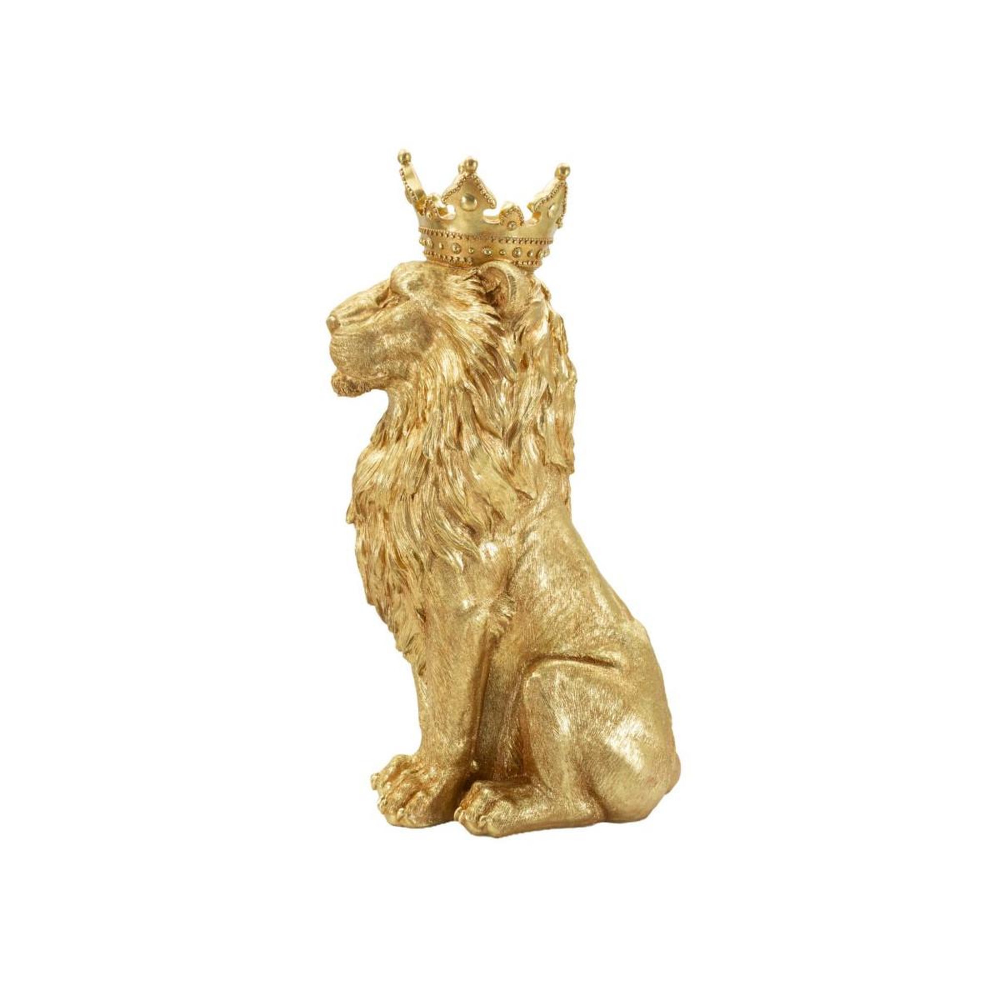 Voir la diapositive 3 : Paris Prix Statue roi lion  shant  74cm or