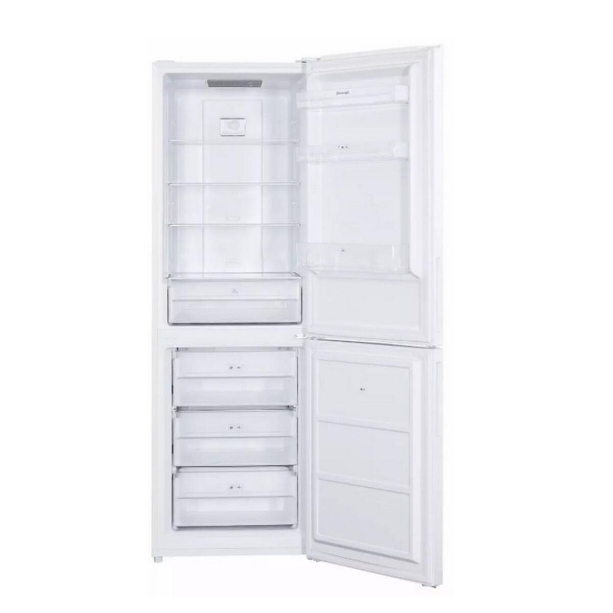BRANDT Réfrigérateur combiné 60cm 327l brassé blanc - BFC8611EW