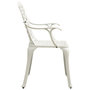 Voir la diapositive 4 : VIDAXL Chaises de jardin lot de 4 Aluminium coule Blanc