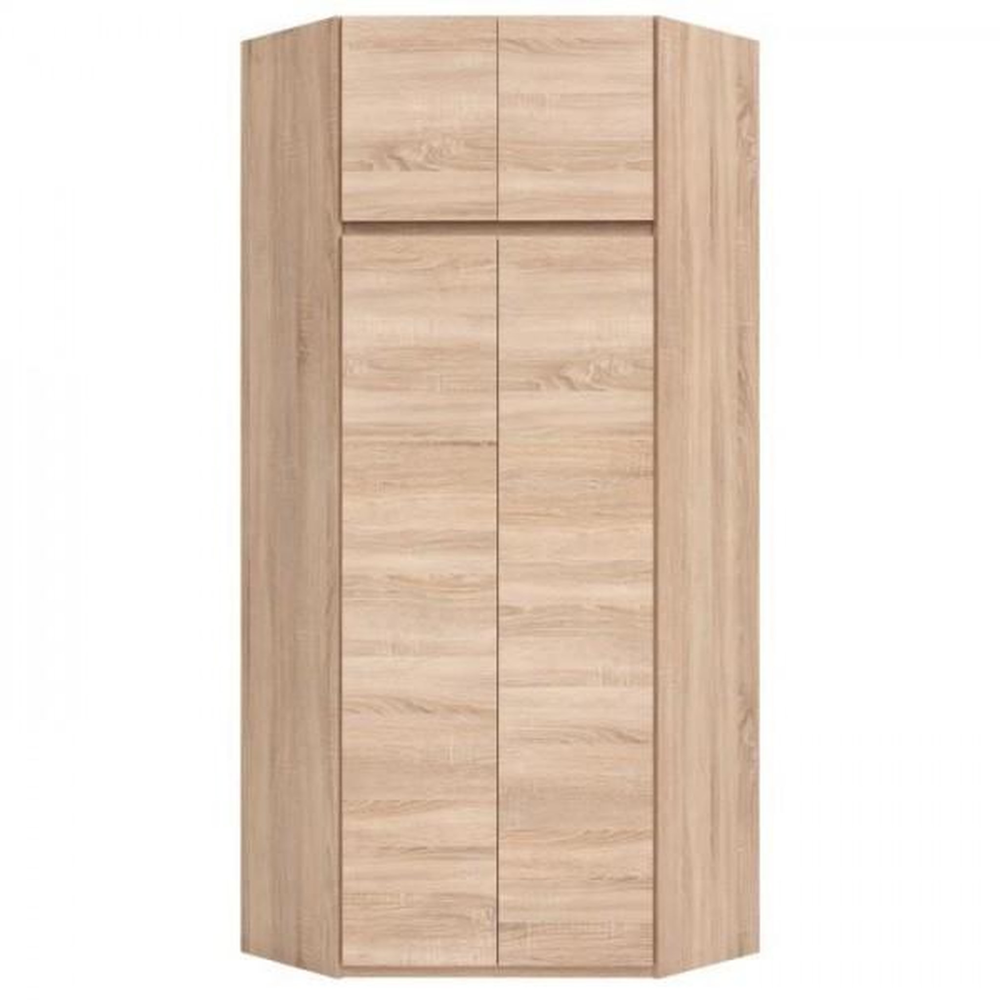 Voir la diapositive 2 : MARKET24 ACADEMICA Armoire d'angle - Décor chene sonoma - Contemporain - Chambre - L 80,5 cm