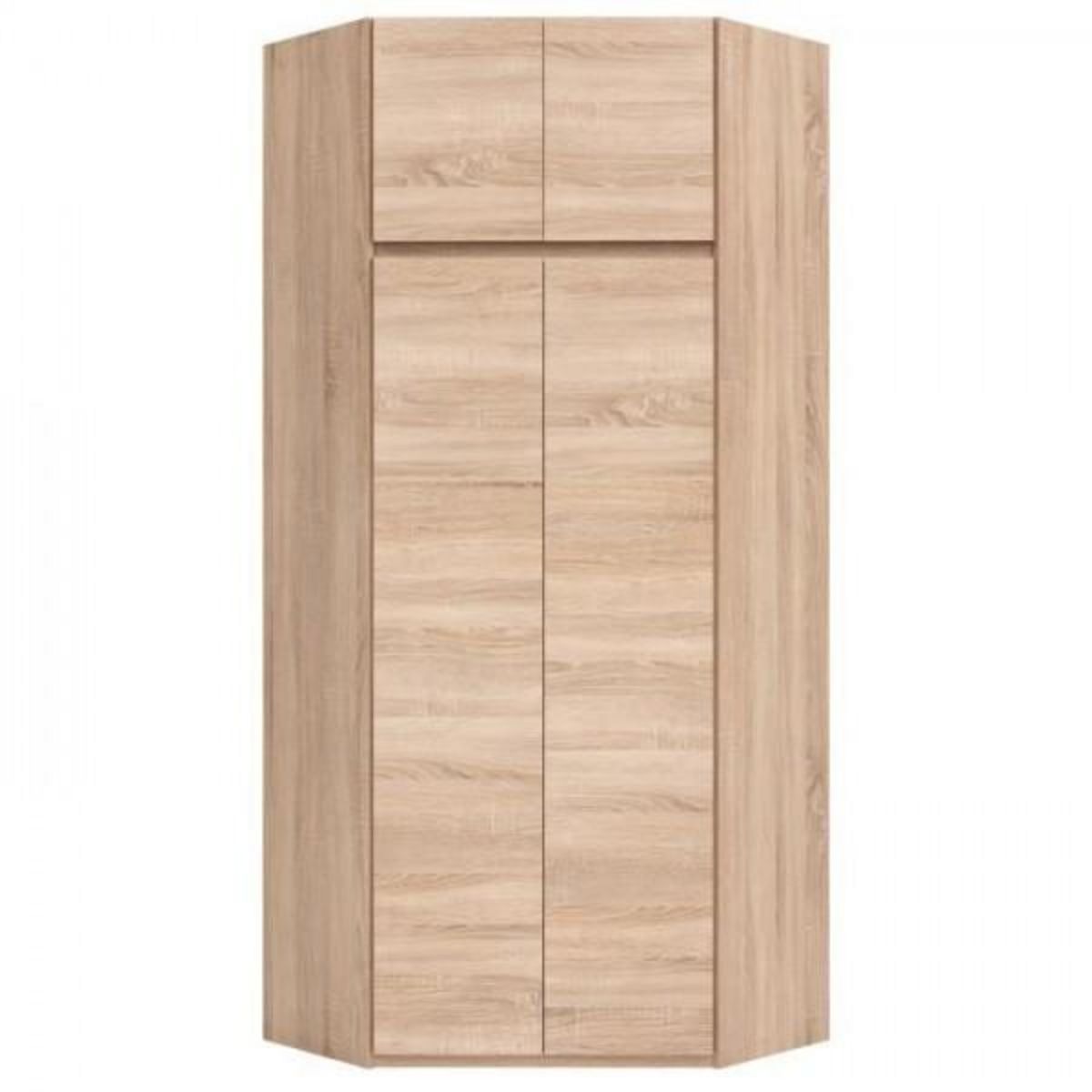 MARKET24 ACADEMICA Armoire d'angle - Décor chene sonoma - Contemporain - Chambre - L 80,5 cm