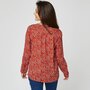 INEXTENSO Blouse manches longues col v fleurie femme