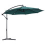 Voir la diapositive 1 : OUTSUNNY Parasol déporté octogonal inclinable manivelle pied acier Ø 3 x 2,5H m vert