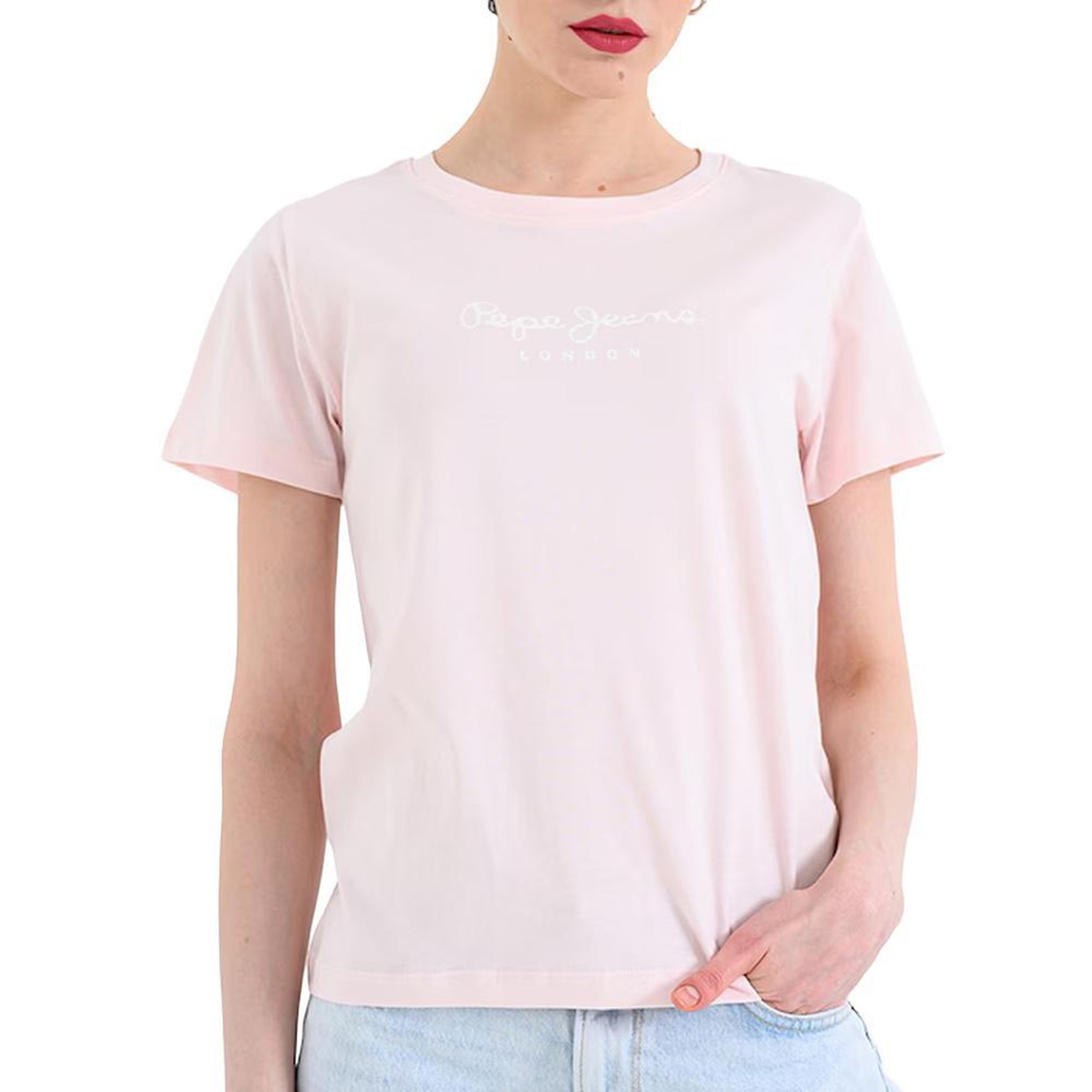 Voir la diapositive 1 : Pepe Jeans T-Shirt Rose clair Femme Pepe jeans Pjl L