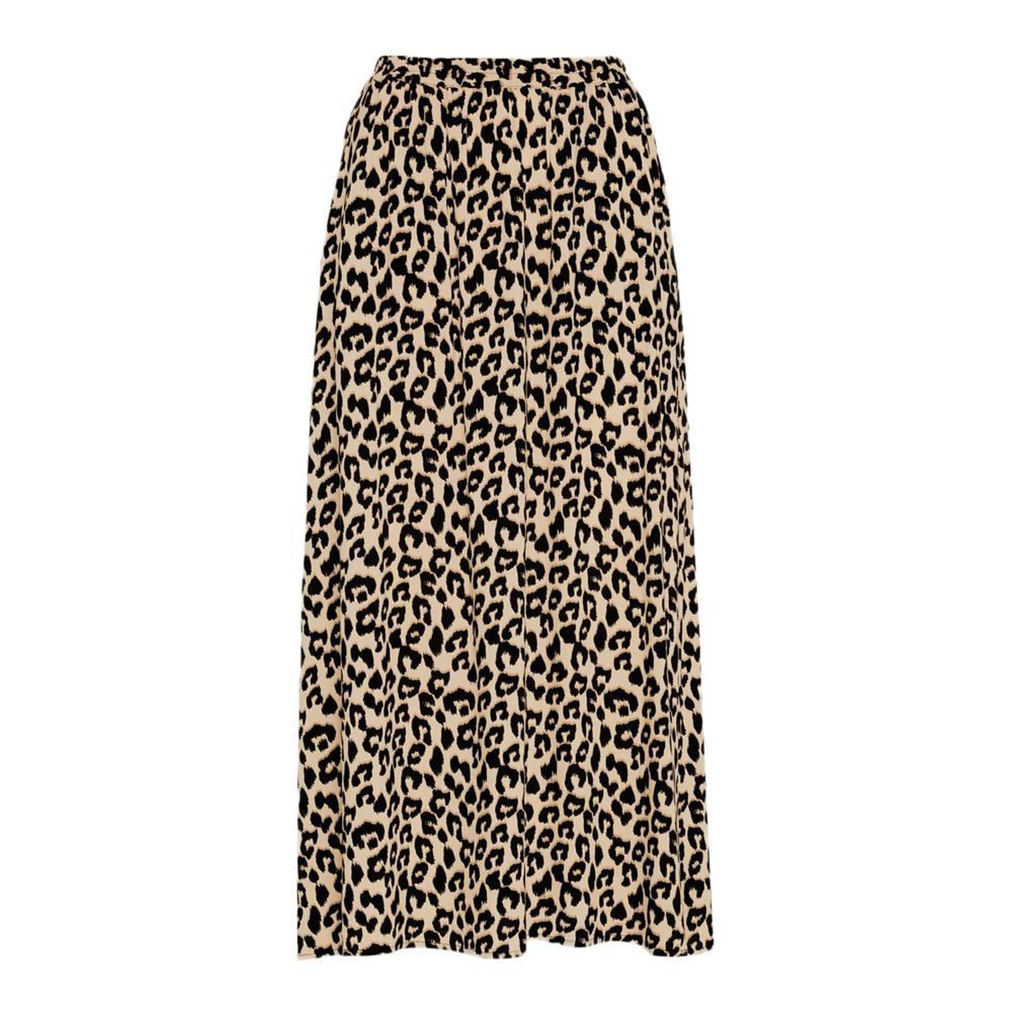 Vero Moda Jupe Longues Imprimé léopard /Noir Femme Vero CURVE Moda 10288018. Coloris disponibles : Beige