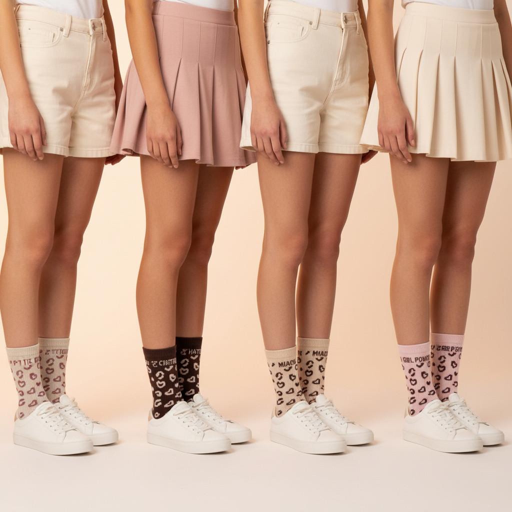 Voir la diapositive 2 : OZABI Ozabi chaussettes fille a paillettes message humoristique pack de 8 paires