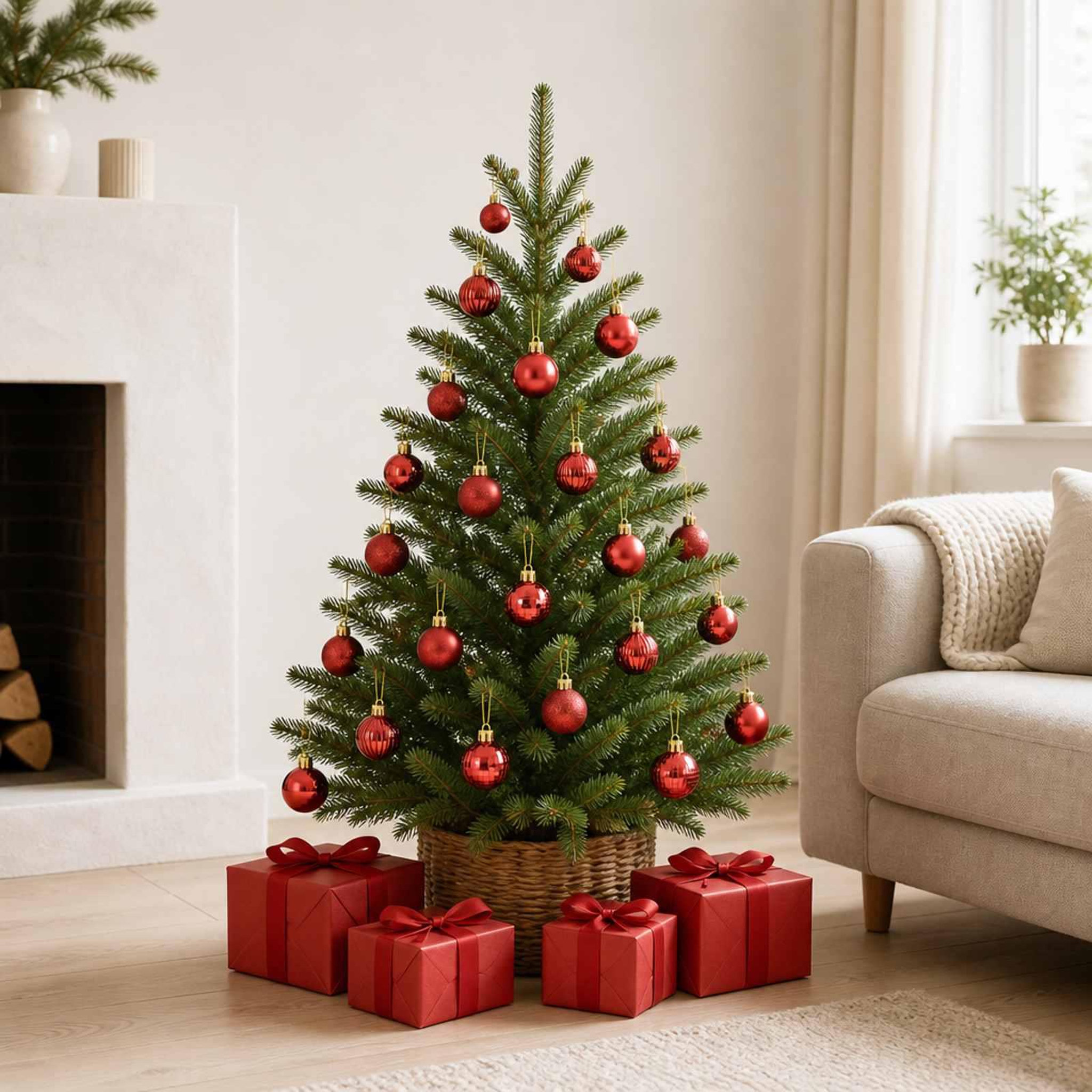 Voir la diapositive 2 : VIDAXL Ensemble de boules de Noël 150 pc Rouge Diam. 3 cm Polystyrene