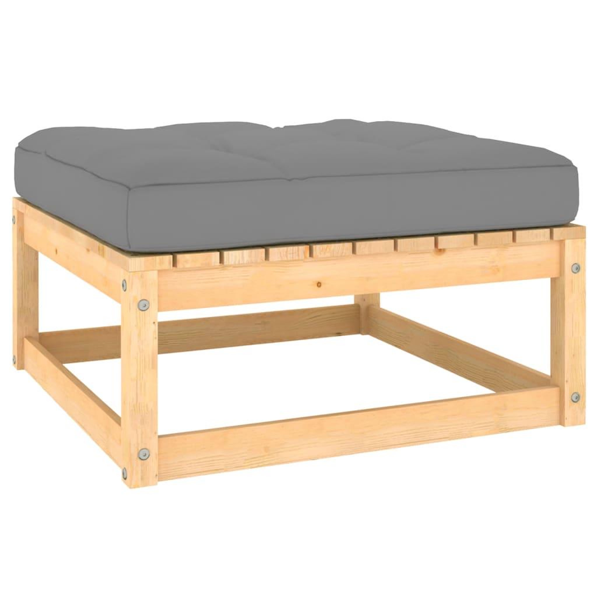 Voir la diapositive 5 : VIDAXL Salon de jardin 11 pcs avec coussins Bois de pin massif