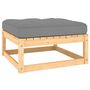 Voir la diapositive 5 : VIDAXL Salon de jardin 11 pcs avec coussins Bois de pin massif