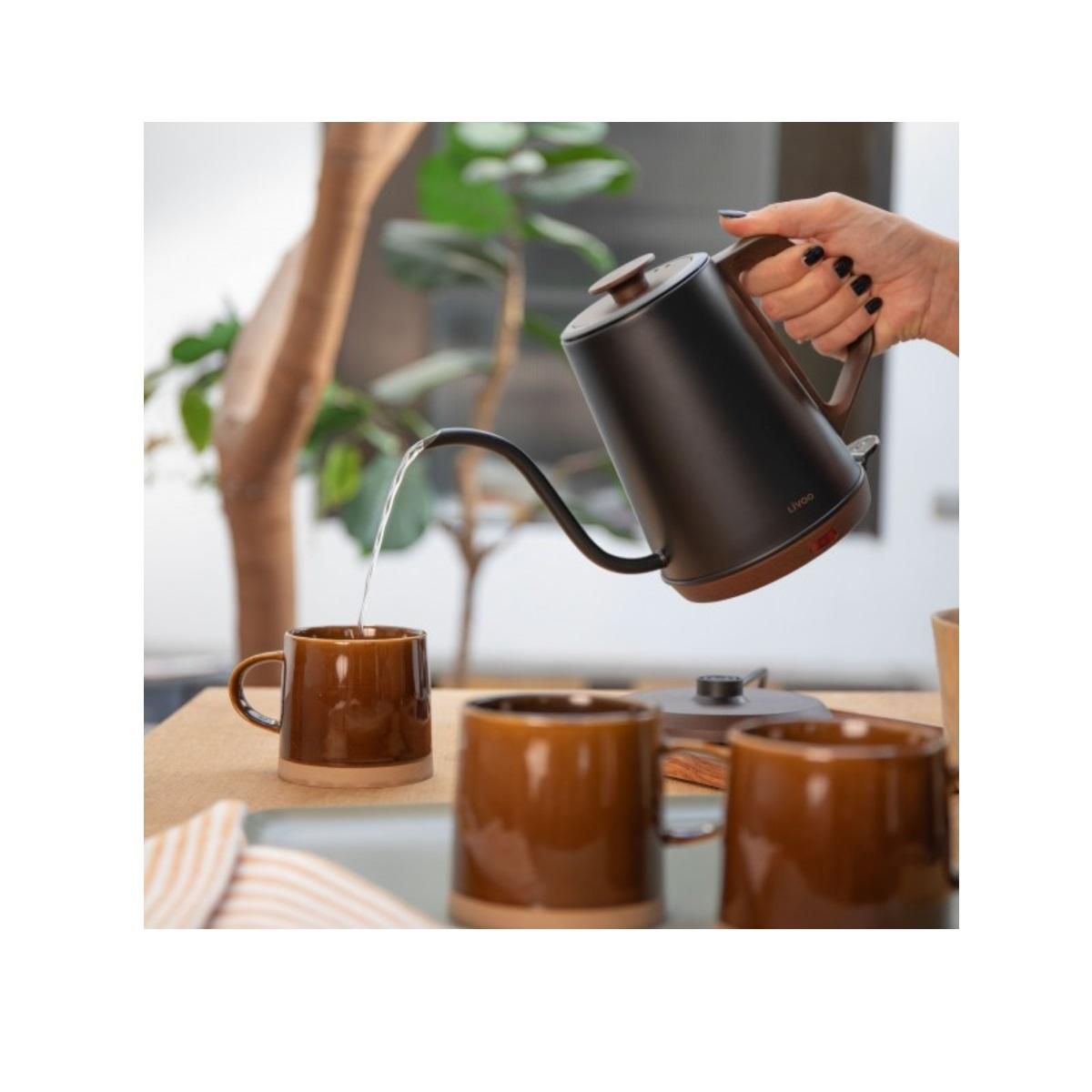 LIVOO Bouilloire sans fil 1.2l 1000w noir - DOD206