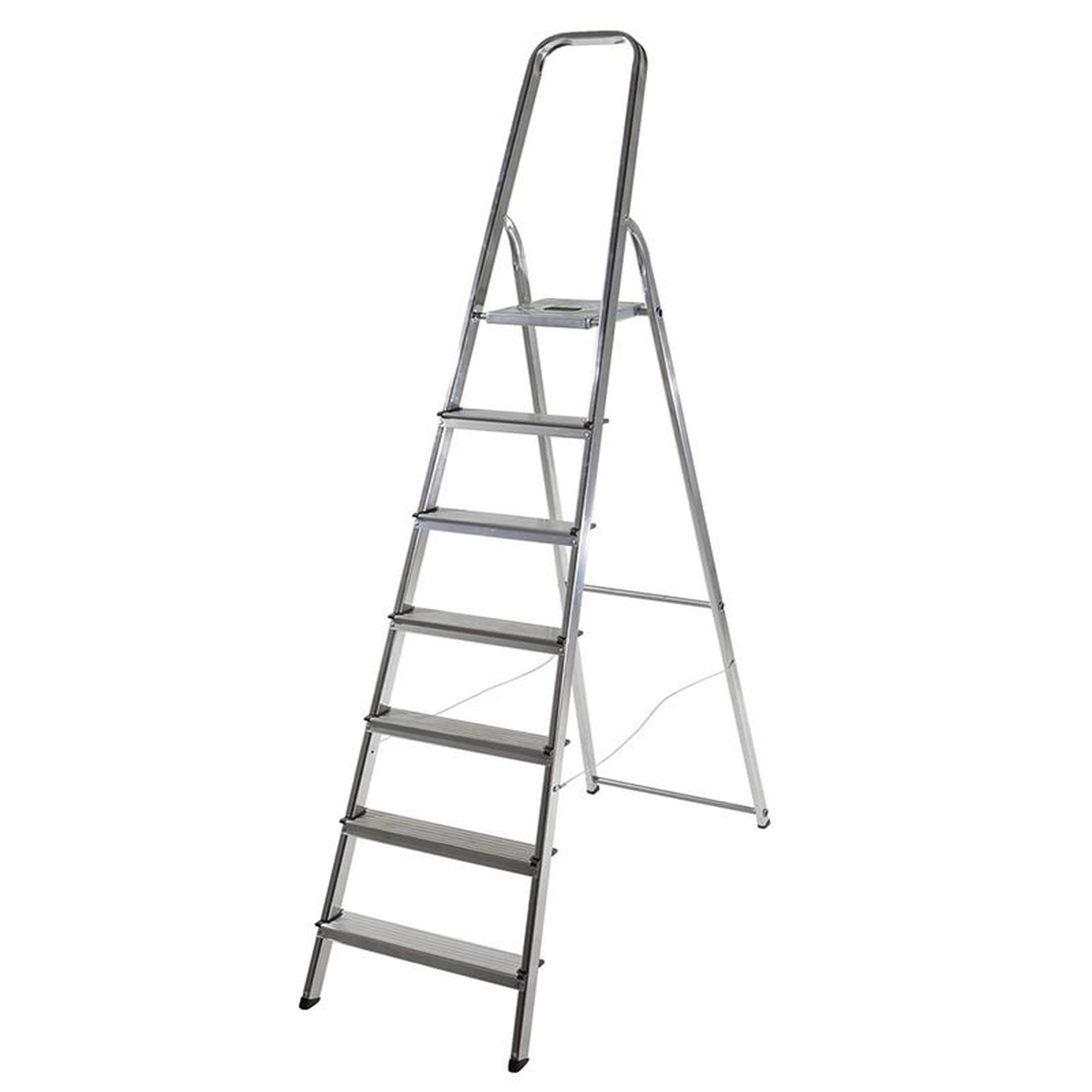 HAILO Escabeau ménager pliable en aluminium 7 marches léger Selekta