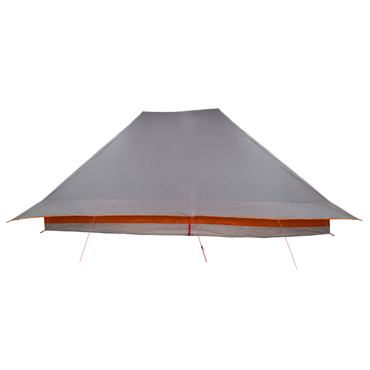 VIDAXL Tente familiaux grise et orange, imperméable pour 12 personnes