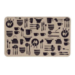 Paris Prix Tapis Multi-Usage Tissé  Kitchen  45x75cm Naturel