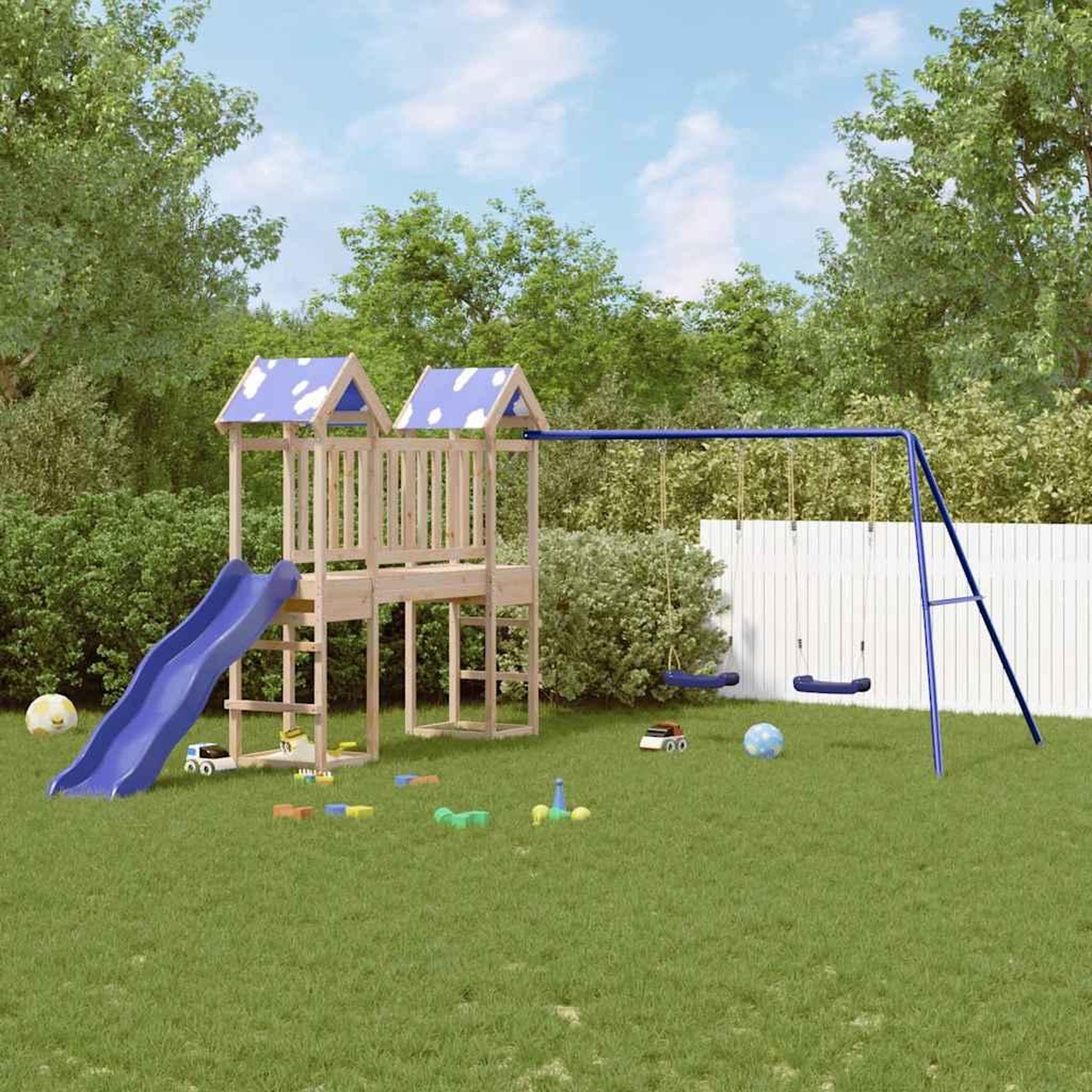 VIDAXL Aire de jeux d'exterieur bois de pin massif