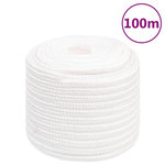 VIDAXL Corde de bateau Blanc complet 16 mm 100 m Polypropylene