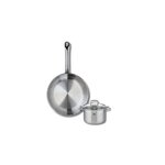 ELO Ensemble de 1 Poêle de cuisson 24 cm et 1 faitout 12 cm Elo Profi Citrin