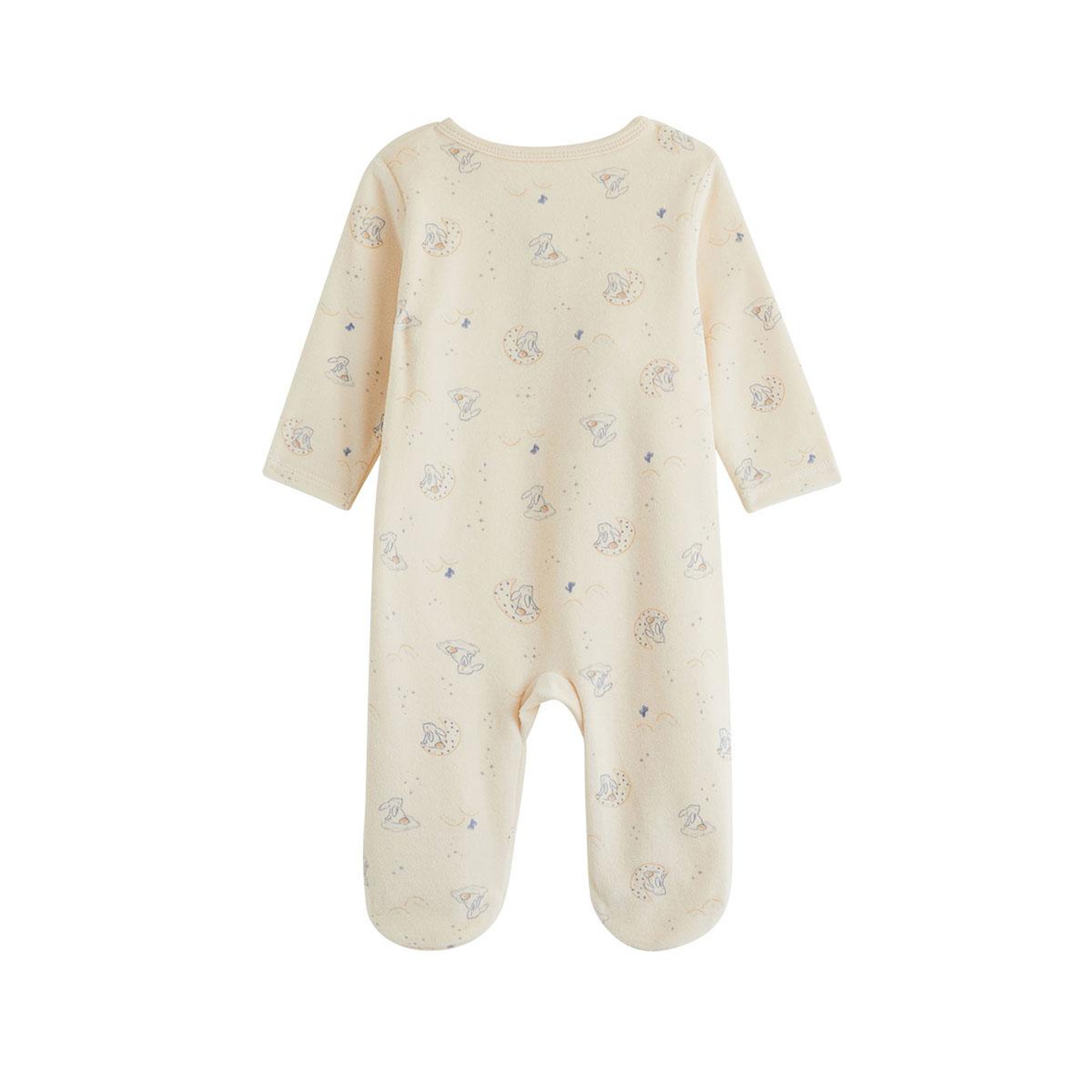 Voir la diapositive 2 : PETIT BEGUIN Pyjama bébé en velours ouverture pont voix lactée