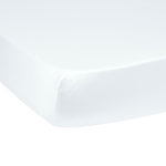 DODO Drap housse Grand bonnet Harmonie Satin de coton coloris Blanc. Coloris disponibles : Blanc