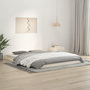 Voir la diapositive 1 : VIDAXL Cadre de lit sans matelas blanc 150x200 cm bois de pin massif