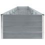 Voir la diapositive 4 : VIDAXL Lit sureleve de jardin Acier galvanise 600x80x45 cm Gris