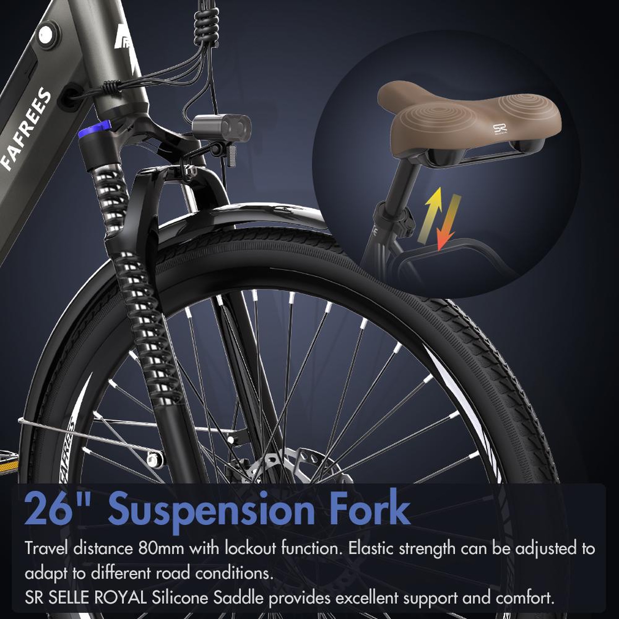 Voir la diapositive 5 : FAFREES Vélo électrique de ville fafrees f26 pro