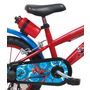 Voir la diapositive 3 : Marvel Vélo enfant 14'' - Modèle Spiderman - pour enfant de 95 à 110 cm avec stabilisateurs - Plaque décorative avant - Porte bidon & bidon - 2 freins & Roues gonflables