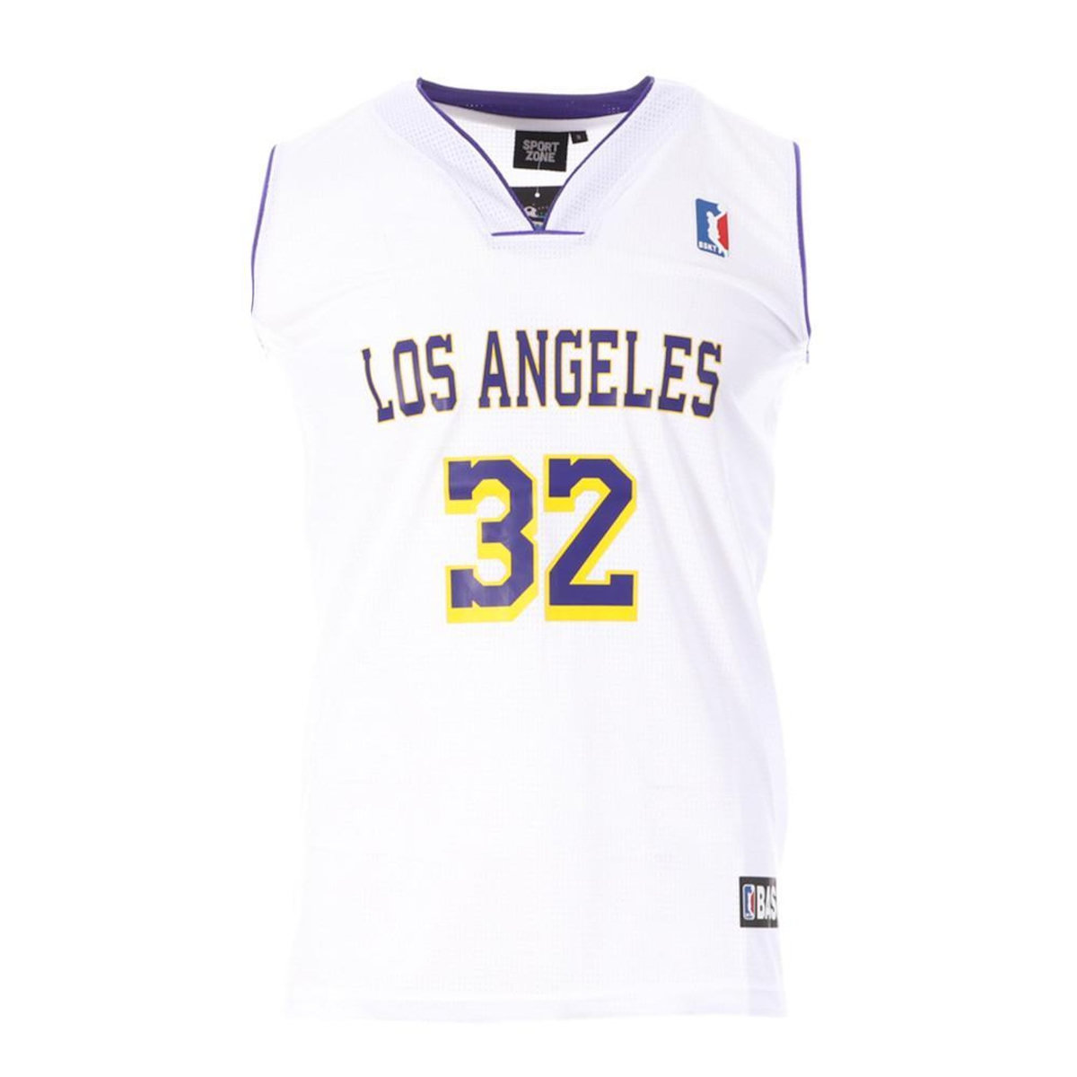 SPORTZONE Los Angeles 32 Maillot de basket Blanc Homme Sport Zone