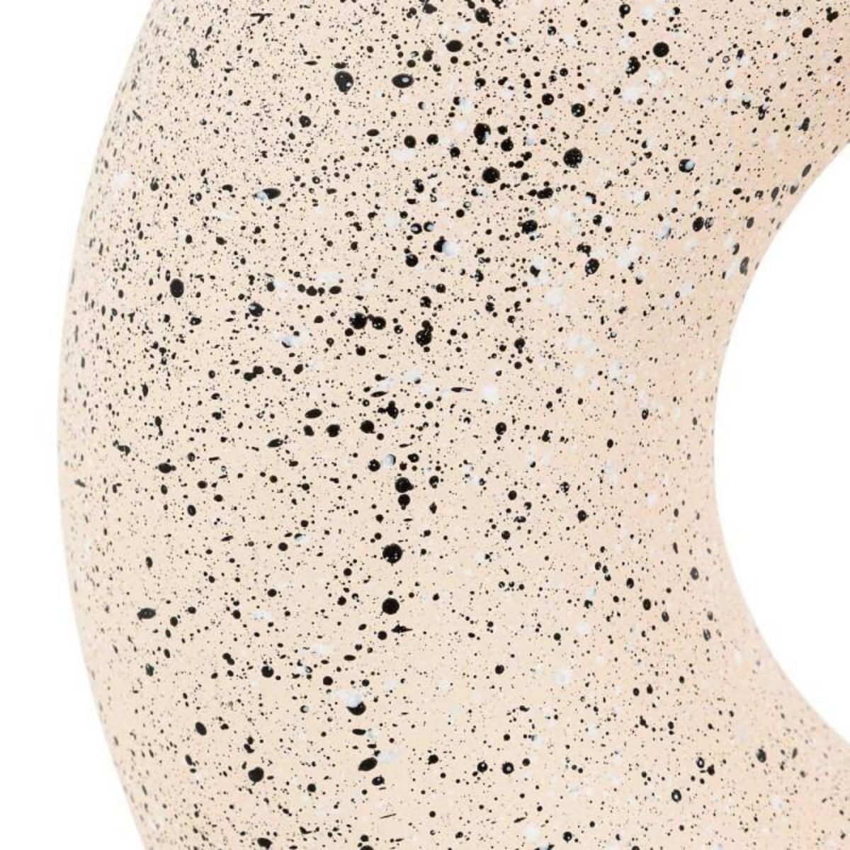 ATMOSPHERA Vase Design en Dolomite  Circle  30cm Blanc & Noir