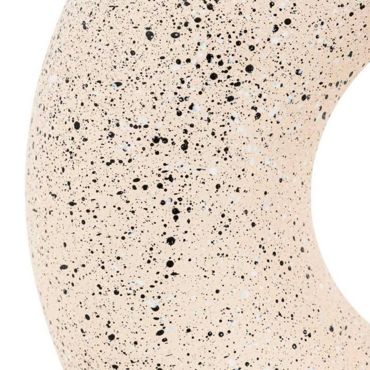 ATMOSPHERA Vase Design en Dolomite  Circle  30cm Blanc & Noir