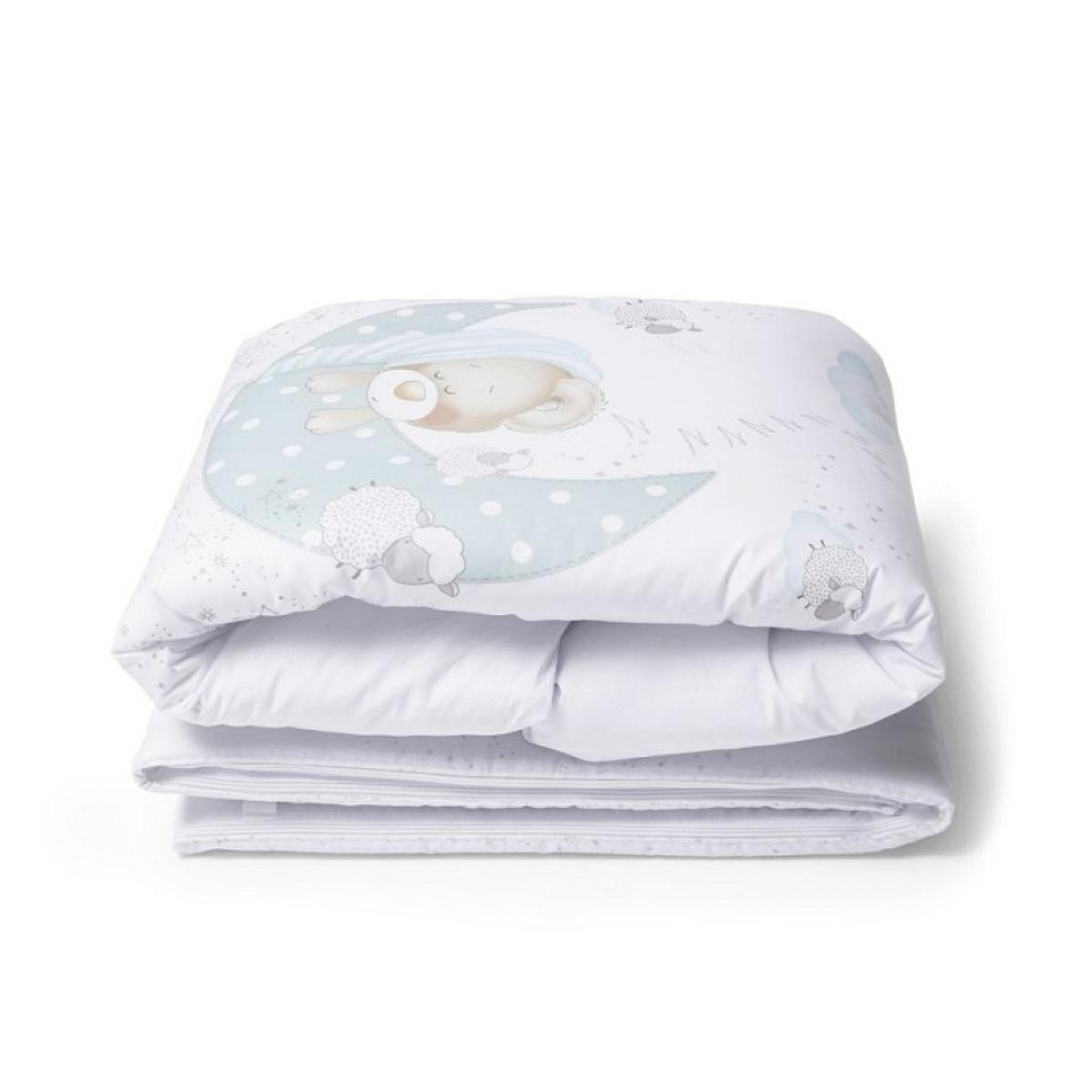 Voir la diapositive 3 : INTERBABY Parure Lit Bébé Amovible Bear Sleeping - Vert