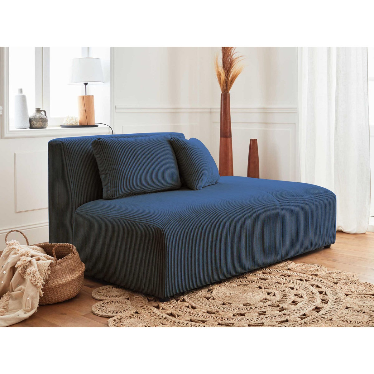 LISA DESIGN Victoire - canapé modulable d'angle gauche - 4 places - en velours côtelé