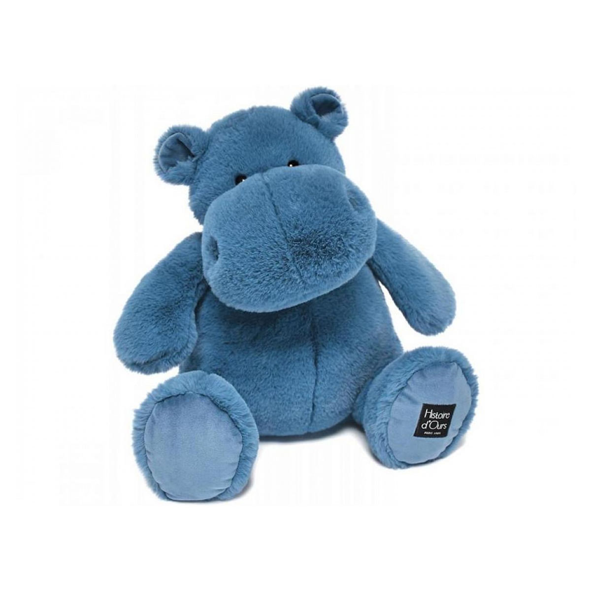 Histoire D'Ours Peluche Hip hippo bleu 40cm
