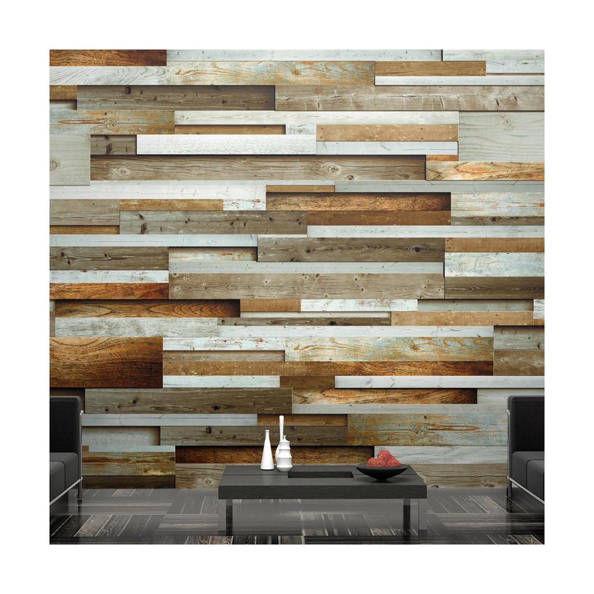 Paris Prix Papier peint  ordre de bois. Coloris disponibles : Multicolore