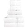 Voir la diapositive 1 : VIDAXL Ensemble de serviettes de qualité supérieure SOLUND 8 pcs blanc