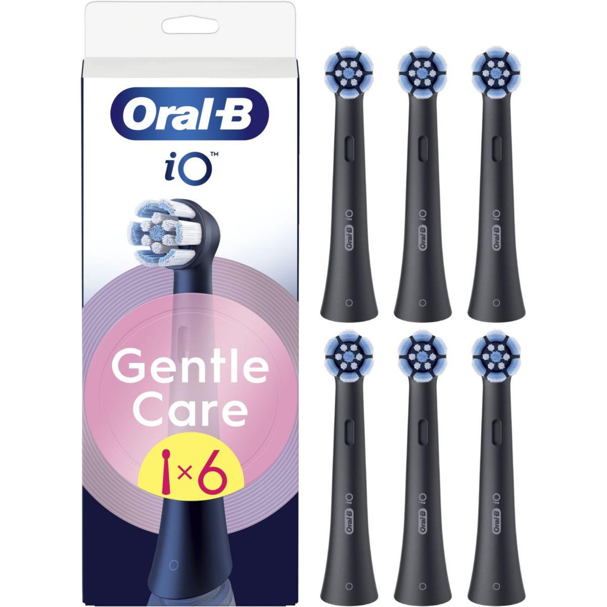 ORAL B Brossette dentaire x6 Gentle Care Noir