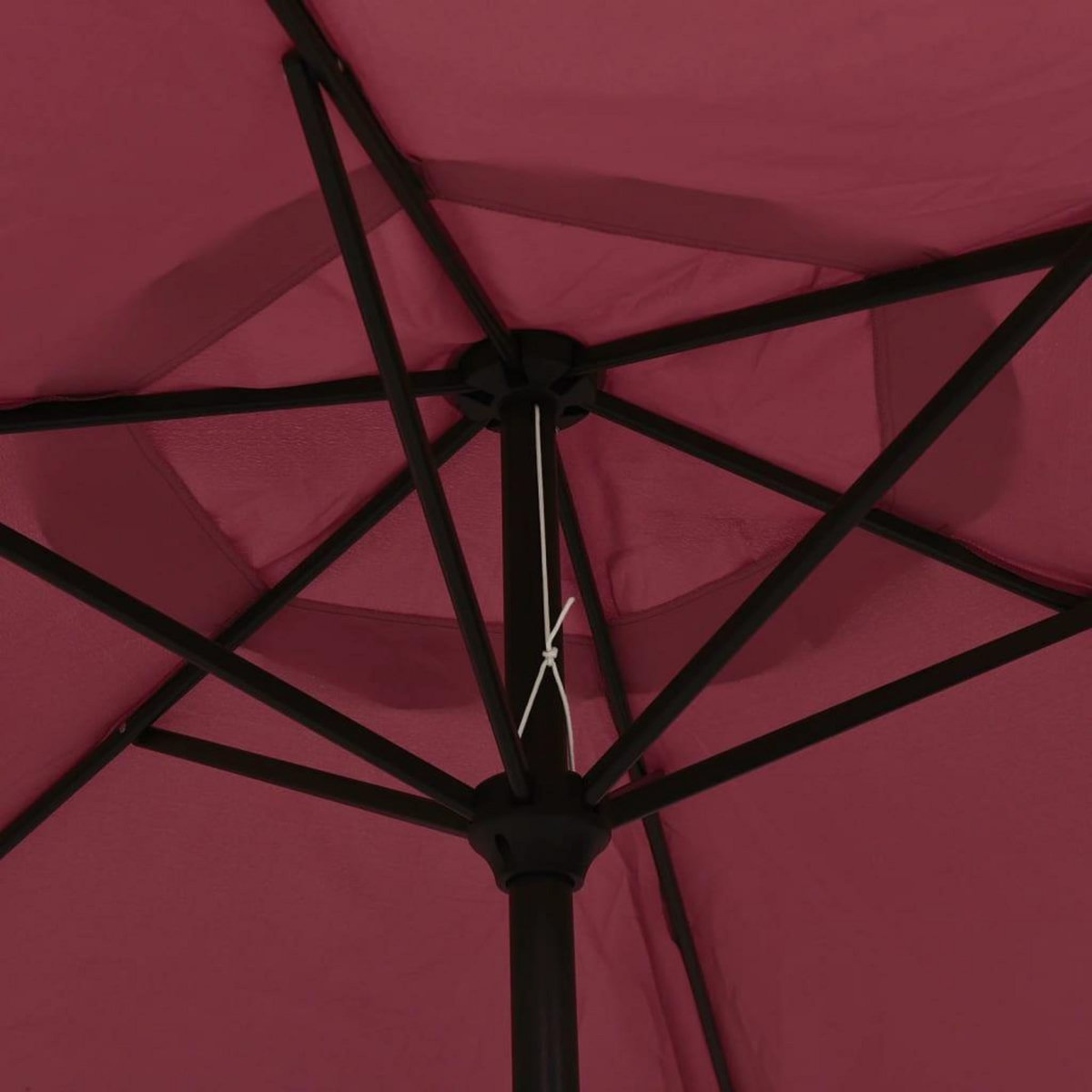 VIDAXL Parasol de jardin avec mat en metal rouge bordeaux 300 cm