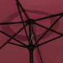 Voir la diapositive 5 : VIDAXL Parasol de jardin avec mat en metal rouge bordeaux 300 cm