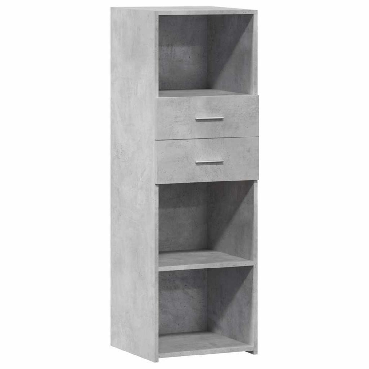 VIDAXL Buffet haut gris beton 40x42,5x124 cm bois d'ingenierie