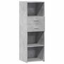 Voir la diapositive 2 : VIDAXL Buffet haut gris beton 40x42,5x124 cm bois d'ingenierie