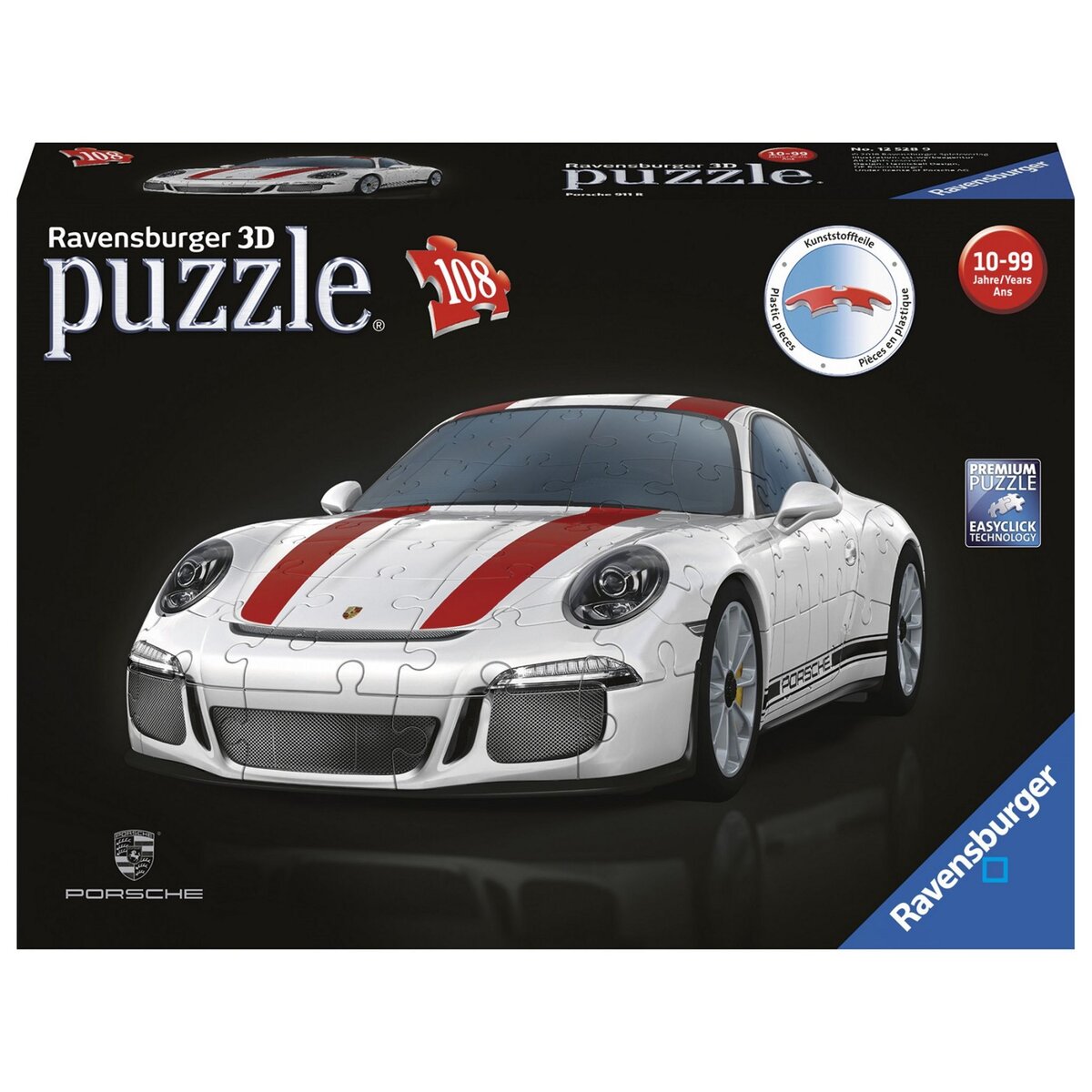 RAVENSBURGER Puzzle 3D Porcshe 911 - 108 pièces