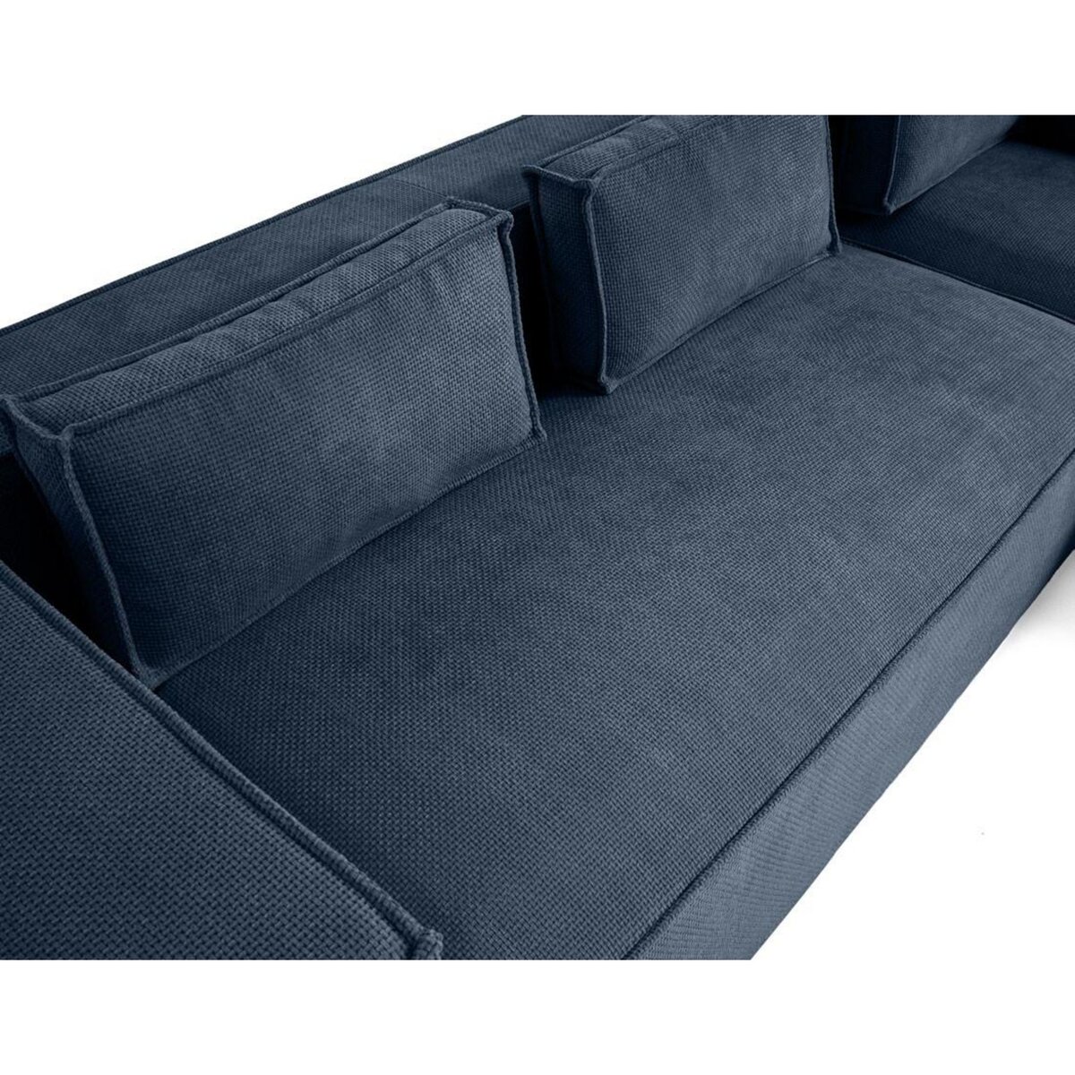 LISA DESIGN Stella - canapé d'angle droit - 4 places - en tissu texturé