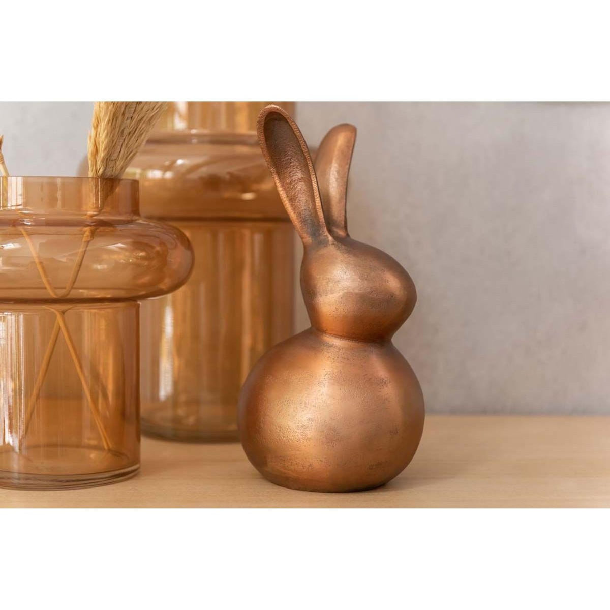 Paris Prix Vase Boule Design en Verre  Rita  19cm Orange