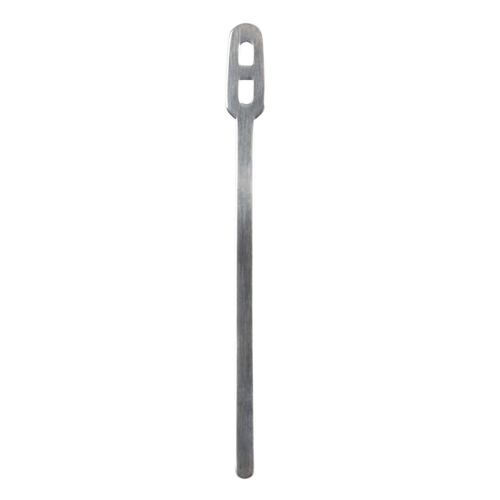 Voir la diapositive 2 : COOK CONCEPT Lot de 8 touillettes pour café  métal  11cm gris