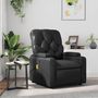 Voir la diapositive 1 : VIDAXL Fauteuil de massage inclinable Noir Similicuir